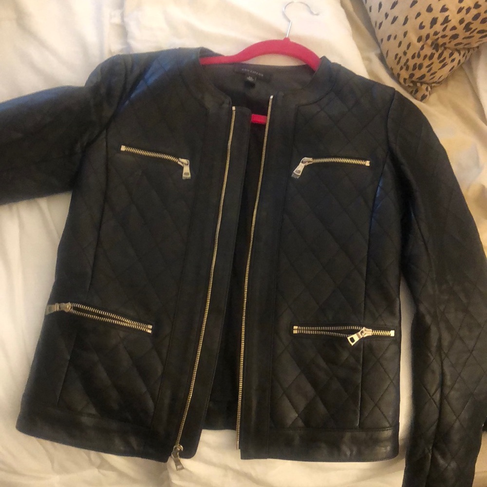 Ann Taylor XS LEATHER JACKET